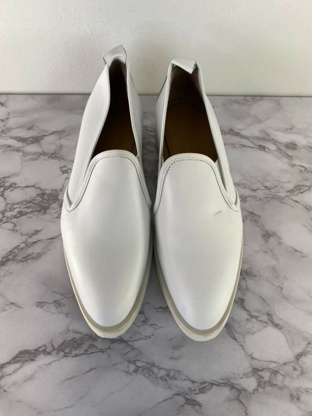 Everlane Women's White Street Leather Sneaker Shoes SZ 10